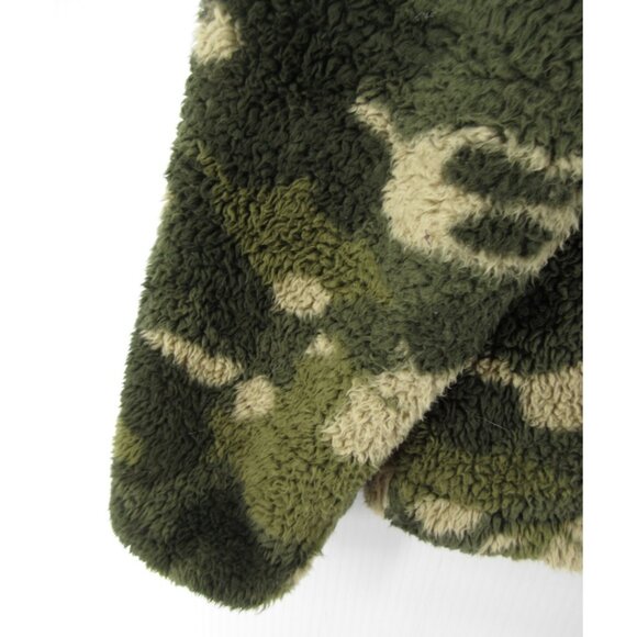 The North Face Jacket Medium Campshire 2.0 Plush Fleece Camo Hoodie - Picture 3 of 13